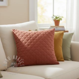 Muślin double gauze QUILT rouge