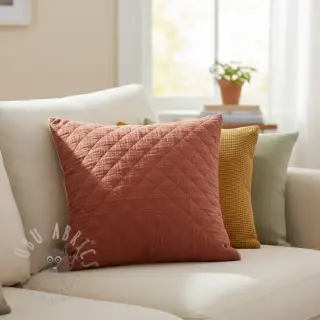 Muślin double gauze QUILT rouge