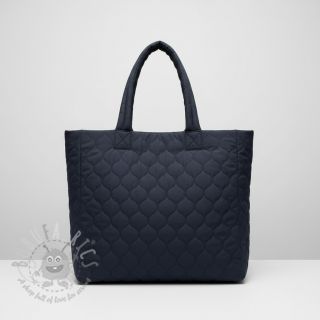 Pikowana tkanina Round navy