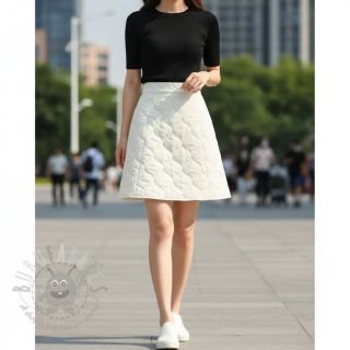 Pikowana tkanina Round ecru