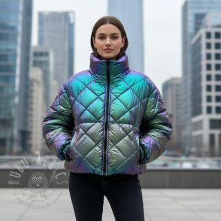 Pikowana tkanina FOIL Rainbow multi