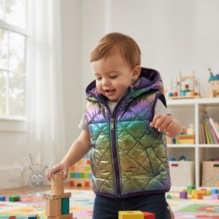 Pikowana tkanina FOIL Rainbow multi