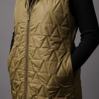 Tkanina pikowana Triangle olive