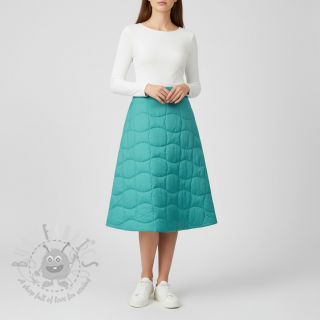 Pikowana tkanina Graphic square cyan cerise