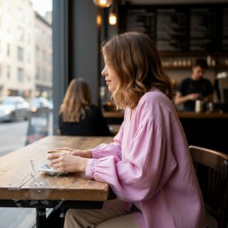 Len prany 170 g baby pink