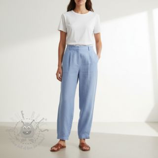 Len enzymatycznie prany lavender blue