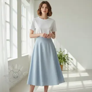 Len enzymatycznie prany baby blue