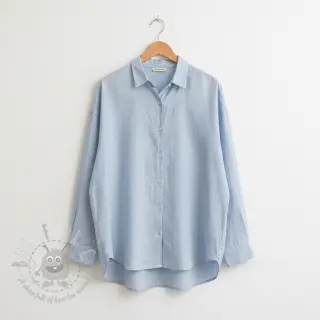 Len enzymatycznie prany baby blue