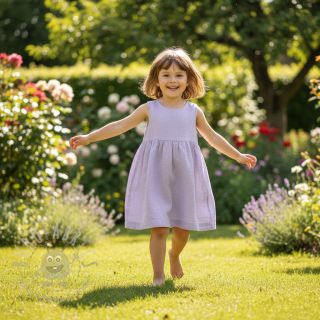 Len enzymatycznie prany light violet