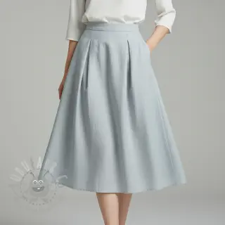 Len enzymatycznie prany pale grey