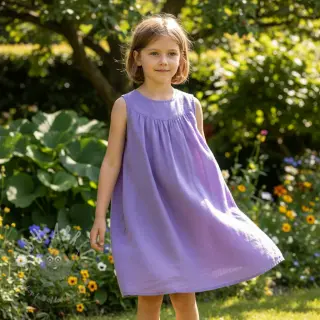 Len enzymatycznie prany purple