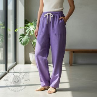 Len enzymatycznie prany purple