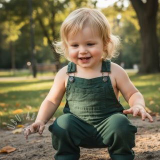 Len enzymatycznie prany shady green