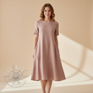 Len enzymatycznie prany light salmon