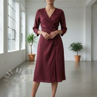 Len enzymatycznie prany bordeaux