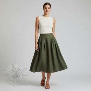 Len enzymatycznie prany forest green