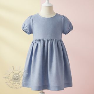 Len prany enzymatycznie niebieski cień