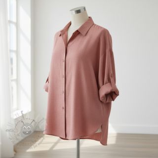 Len enzymatycznie prany old rose