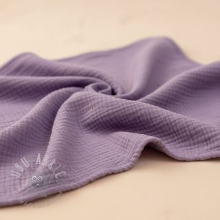 Muślin double gauze dark lilac