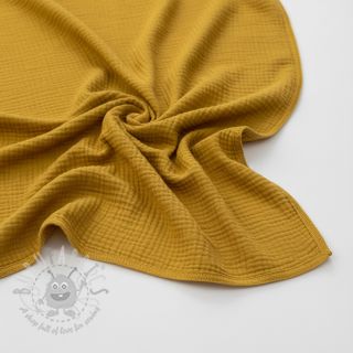 Muślin double gauze dark ochre