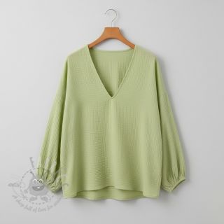 Muślin double gauze soft green