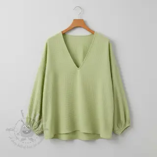 Muślin double gauze soft green