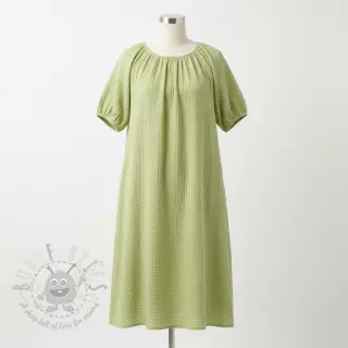 Muślin double gauze soft green