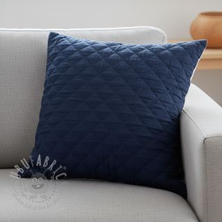 Muślin double gauze QUILT navy