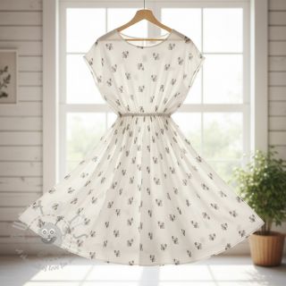 Muślin double gauze Animals design A digital print ORGANIC