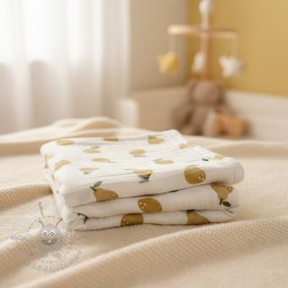 Muślin double gauze Pears design B digital print