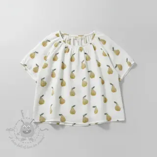 Muślin double gauze Pears design B digital print