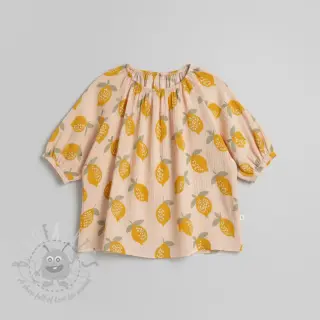 Muślin double gauze Lemons sand