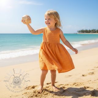 Muślin double gauze Vintage orange