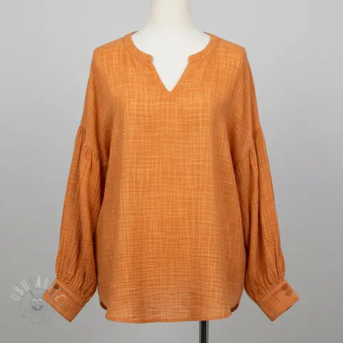 Muślin double gauze Vintage orange