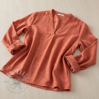 Muślin double gauze Vintage red