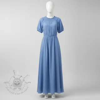 Muślin double gauze royal blue
