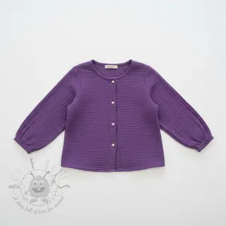 Muślin double gauze violet