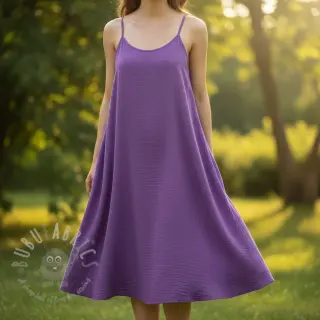 Muślin double gauze violet