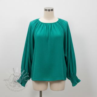 Muślin double gauze dark teal