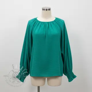 Muślin double gauze dark teal