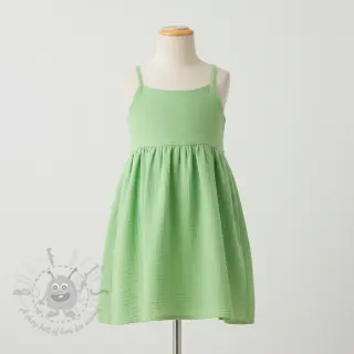 Muślin double gauze light lime