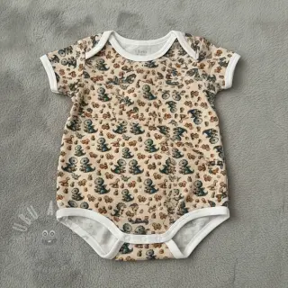 Muślin double gauze Baby dino design B digital print