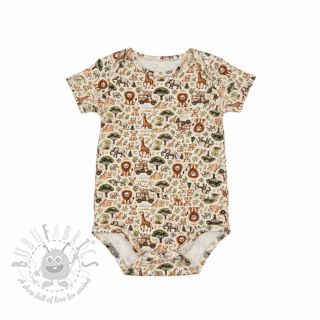 Muślin double gauze Safari buddys design E digital print