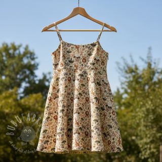 Muślin double gauze Safari buddys design E digital print