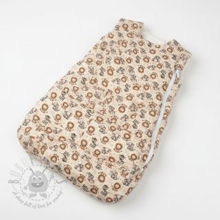 Muślin double gauze Safari buddys design D digital print