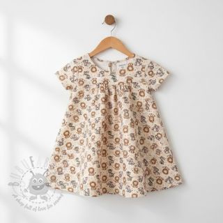 Muślin double gauze Safari buddys design D digital print