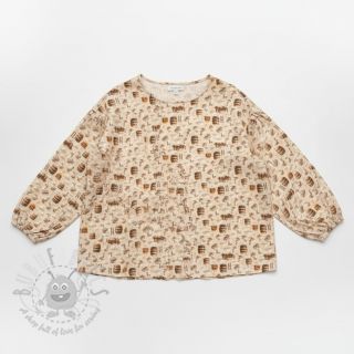 Muślin double Little farm animals design C digital print