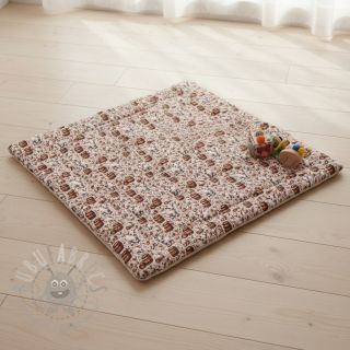 Muślin double Little farm animals design B digital print