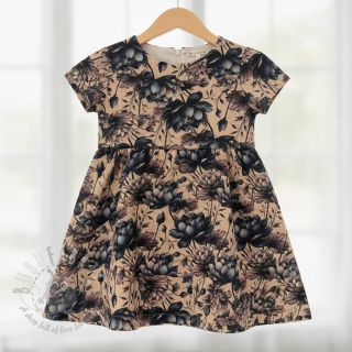 Muślin double gauze Dreamy flowers design B digital print