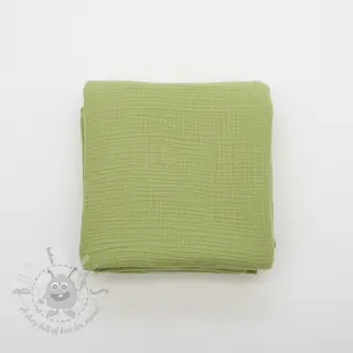 Muślin double gauze old lime ORGANIC